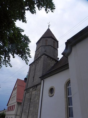 Spätromanischer Kirchturm der St.-Blasius-Kirche